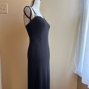 Long black simple formal dress